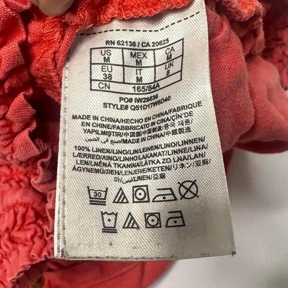 Guess Vintage Low Rise 100% Linen Size Medium Shorts Perfect For Summer - Picture 4 of 6